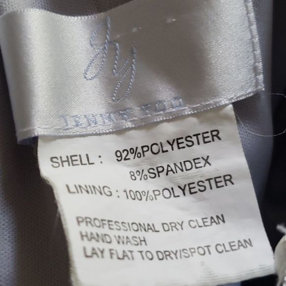 JENNY Yoo Gray Formal Cocktail Dress - Picture 6 of 7